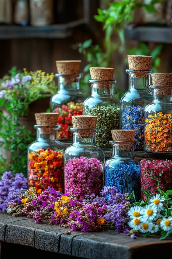 naturalne-leczenie-essencje-Bacha-ziola-terapia-emocje-butelki-holisticzne